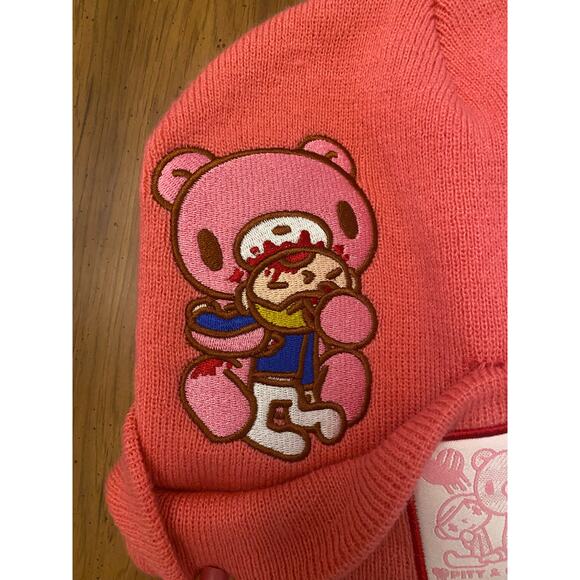 Gloomy‎ The Naughty Grizzly Bear Pity & Gloomy Pink Beanie One Size for 14 & Up - Picture 1 of 8